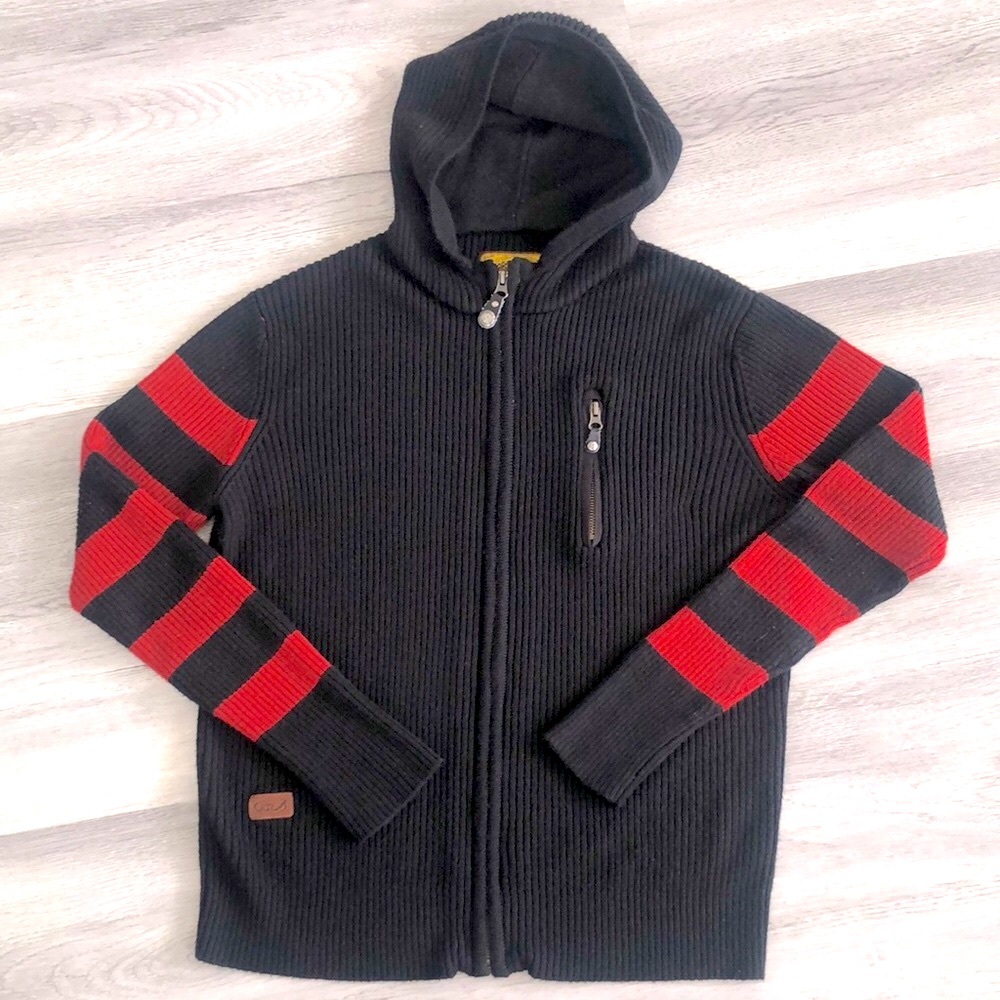ROLAND SANDS WOOL KNITTED HOODIE 'FOLSOM'